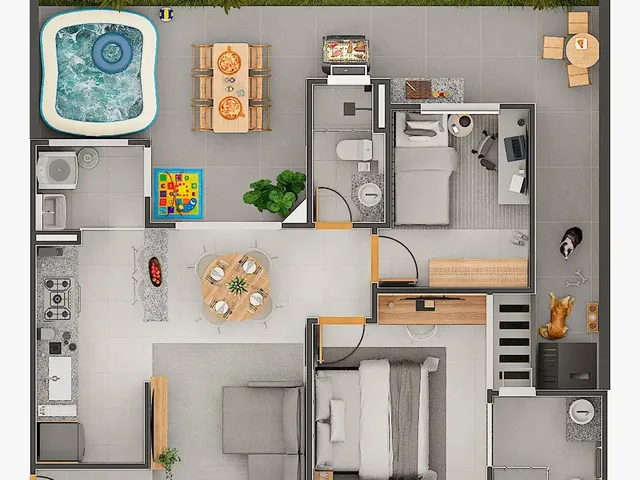 Imagem 7: Solis Residence Apartamento com 2 dormitórios