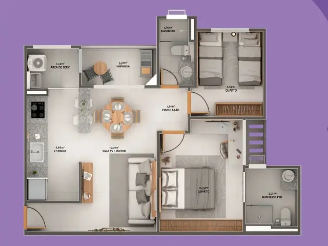 Imagem 2: Solis Residence Apartamento com 2 dormitórios