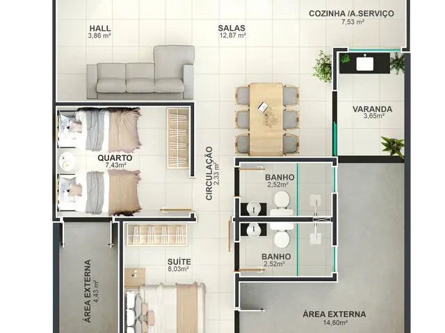 Imagem 14: Garden Sul Apartamento com 2 dormitórios