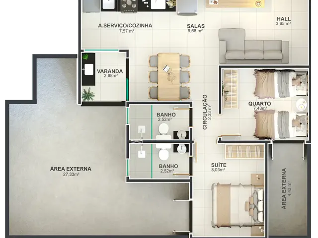 Imagem 11: Garden Sul Apartamento com 2 dormitórios