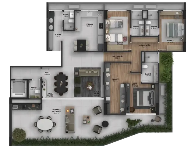Imagem 11: Akoya Colina Apartamento com 3 dormitórios