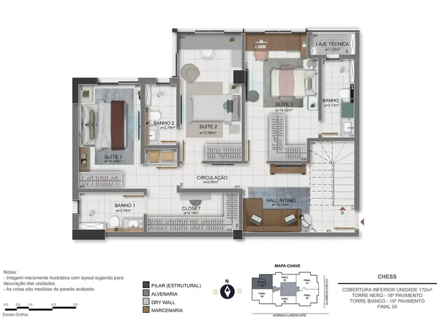 Imagem 9: Chess Apartamento com 2 dormitórios