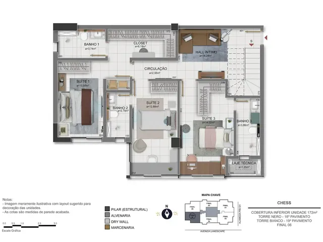 Imagem 4: Chess Apartamento com 2 dormitórios