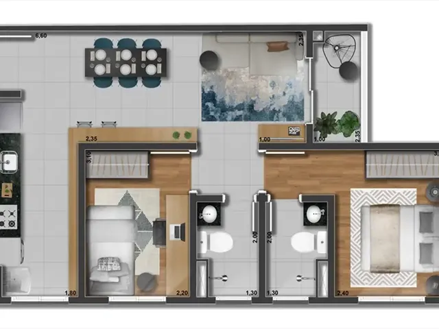 Imagem 9: Arysta Apartamento com 2 dormitórios