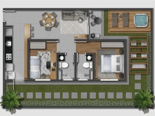 Imagem 3: Arysta Apartamento com 2 dormitórios