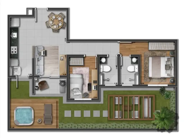 Imagem 16: Arysta Apartamento com 2 dormitórios