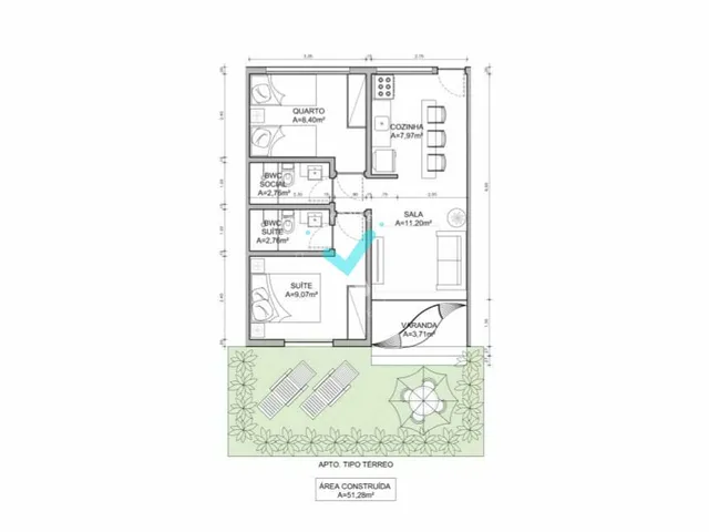 Imagem 2: Porto Riviera Flat / studio com 2 dormitórios