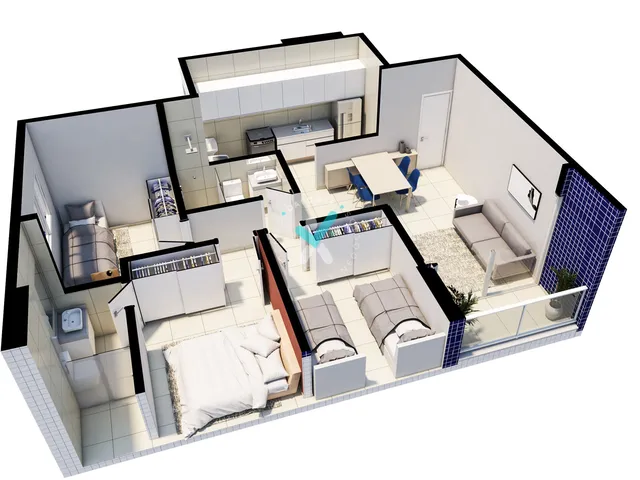 Imagem 8: Edf. Isa Melo Apartamento com 3 dormitórios