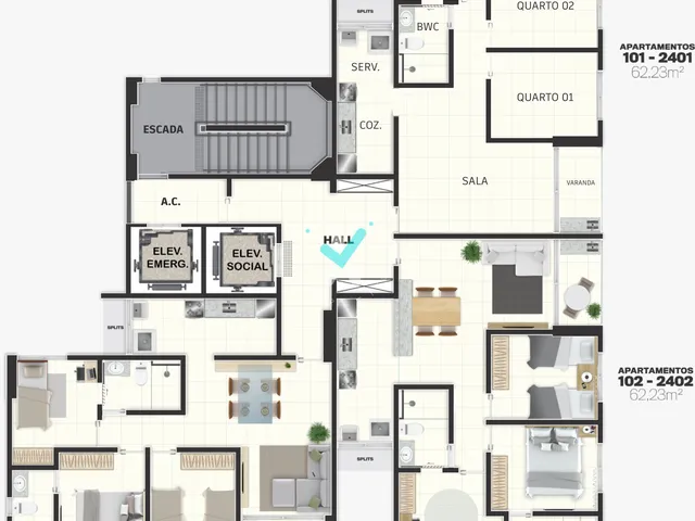 Imagem 14: Edf. Isa Melo Apartamento com 3 dormitórios