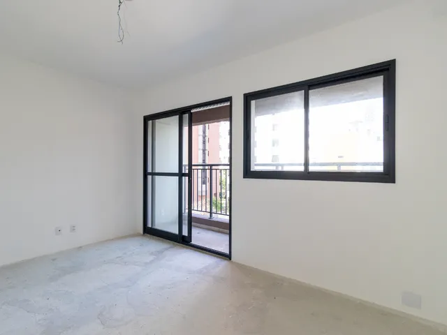 Imagem: O studio possui 1 Dormitório, 1 Suíte, 1 Banheiro, 25m²