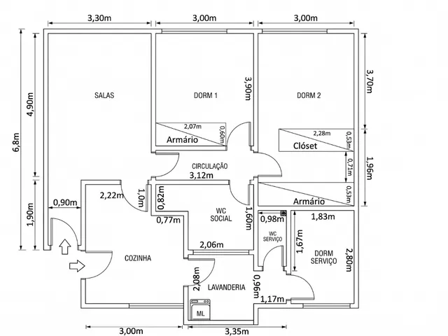 Imagem 3: Apartamento à venda no bairro Sumaré em São Paulo/SP