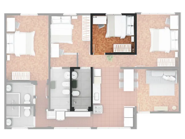 Imagem 3: Apartamento à venda no bairro Bela Vista em São Paulo/SP