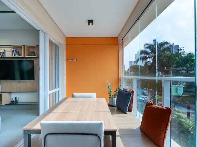 Imagem: O studio possui 1 Dormitório, 1 Banheiro, 1 Vaga na