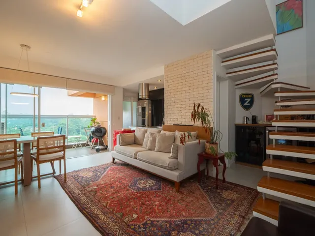 Imagem: O apartamento possui 1 Dormitório, 2 Banheiros, 1 Vaga na