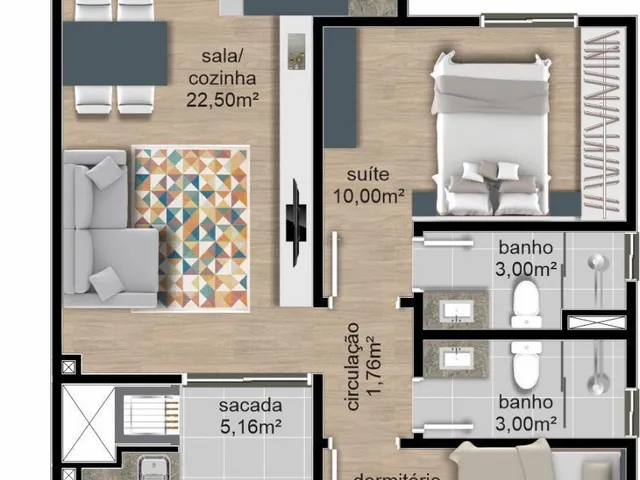 Imagem 5: Apartamento | 02 dormitórios