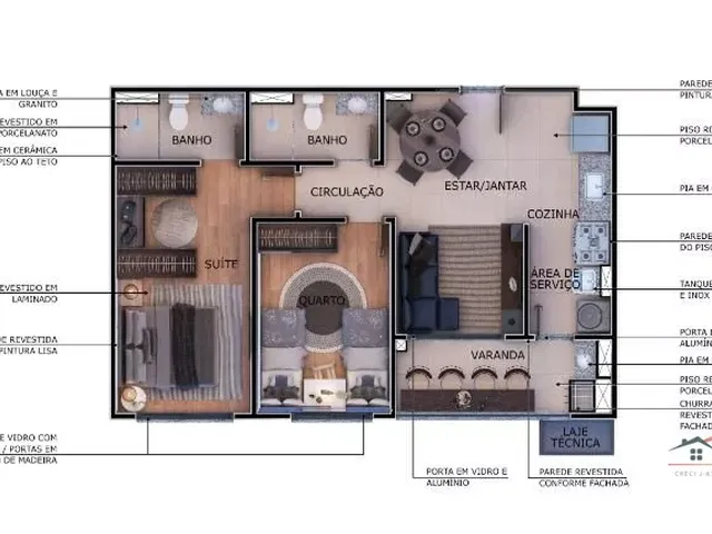 Imagem 12: Apartamento NOVO para venda, Despraiado, Cuiabá