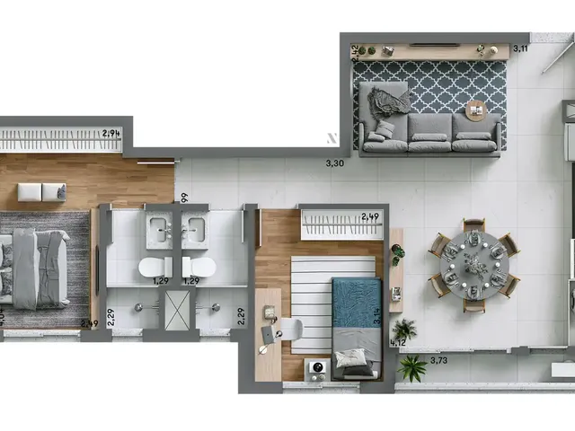 Imagem 12: Auten Apartamento com 3 dormitórios