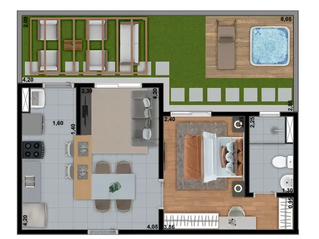 Imagem 2: Matiz Apartamento com 2 dormitórios