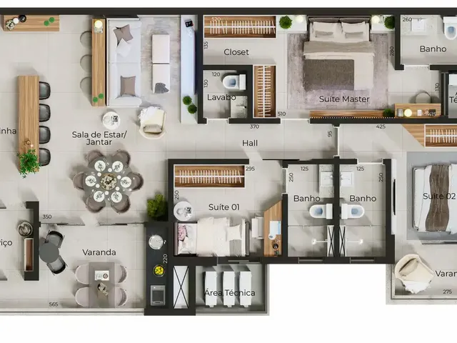 Imagem 3: Harbor Apartamento com 3 dormitórios