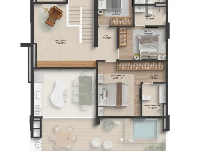 Imagem 7: Piatra Apartamento com 2 dormitórios