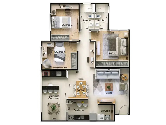 Imagem 3: Libri One Apartamento com 3 dormitórios