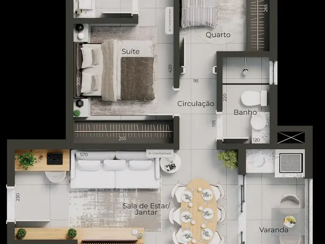 Imagem 8: Neo Piazza Apartamento com 2 dormitórios