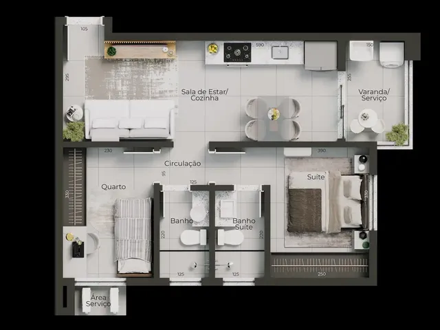 Imagem 15: Neo Piazza Apartamento com 2 dormitórios