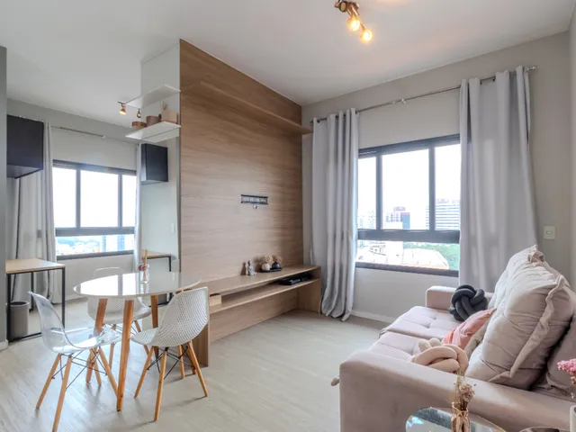 Imagem: O apartamento possui 1 Dormitório, 1 Banheiro, 2.000m² de