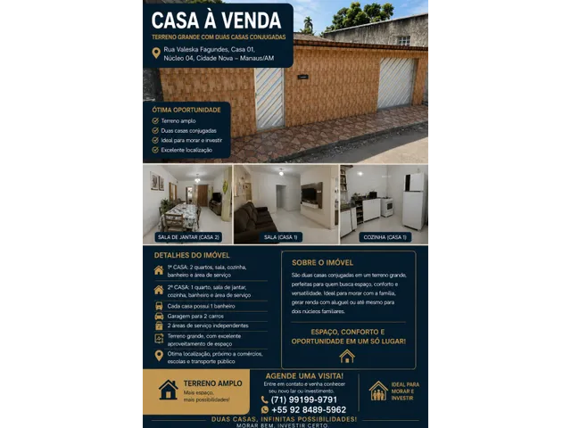 Imagem: CASA CONJUGADA DISPONIVEL PARA VENDA