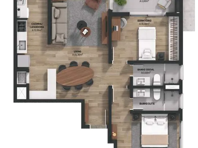 Imagem 8: Ícaro Apartamento com 2 dormitórios