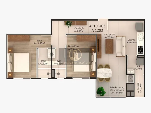 Imagem 12: Apartamento à venda no bairro São Francisco de Assis - Camboriú/SC
