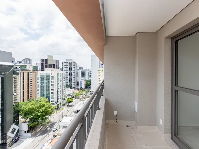 Imagem: O studio possui 1 Dormitório, 1 Suíte, 1 Banheiro, 25m²