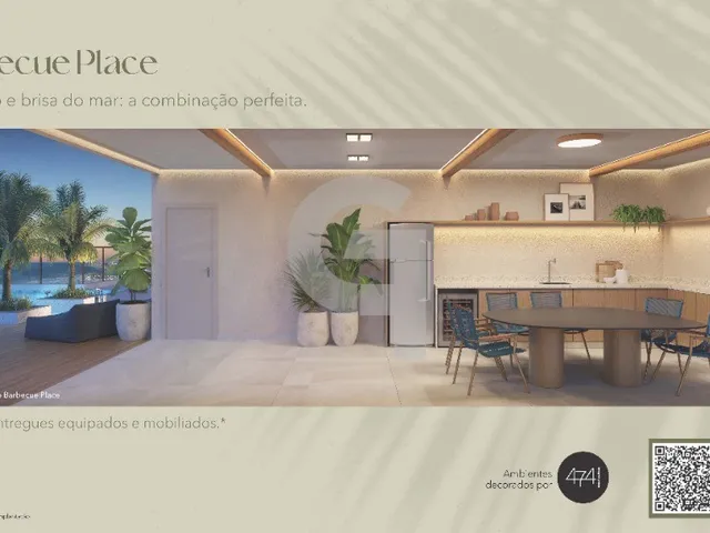 Imagem 9: Apartamento com 2 quartos sendo 1 suíte e beira-mar no Brisa Marina Orla Mood em