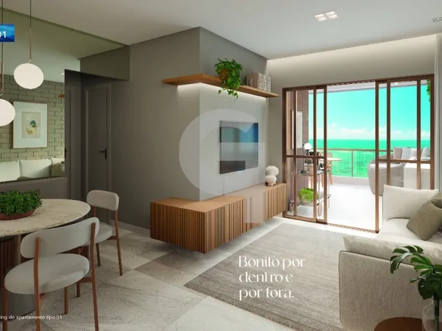 Imagem 11: Apartamento com 2 quartos sendo 1 suíte e beira-mar no Brisa Marina Orla Mood em