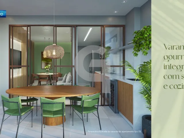 Imagem 2: Apartamento com 2 quartos sendo 1 suíte e beira-mar no Brisa Marina Orla Mood em