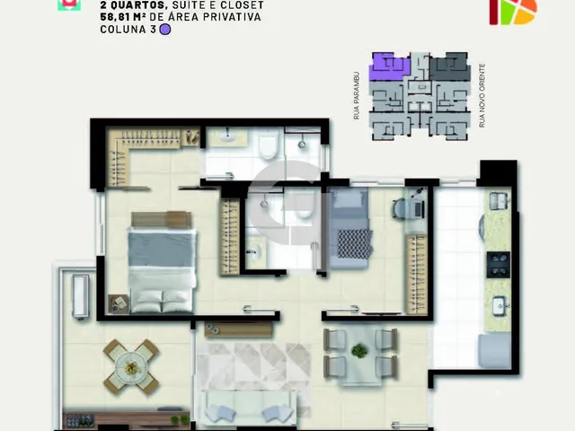 Imagem 13: Apartamento 2 quartos, 1 suíte e varanda no Resid. Barcelona em Luiz Anselmo, Salvador