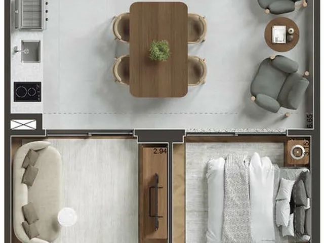 Imagem 9: Modo Botafogo: Double e Triple Studios de Luxo na Voluntários da Pátria – Design e