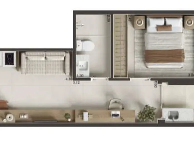 Imagem 3: Soul Rio Bairro de Fátima: Studios e 2 Quartos com Lazer no Rooftop e Vista Incrível