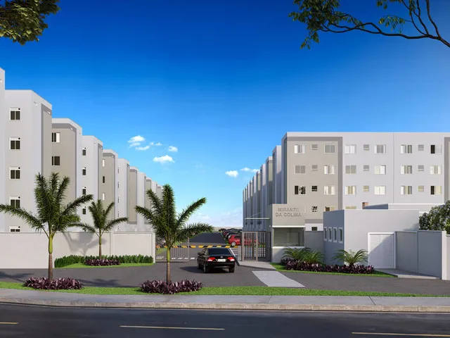 Imagem: O apartamento possui 2 Dormitórios, 1 Banheiro, 1 Vaga na