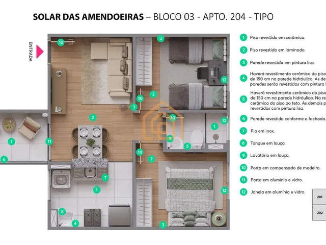 Imagem 9: Solar das Amendoeiras - Apartamento 2 QUARTOS EM Abrantes = Solar das Amendoeiras