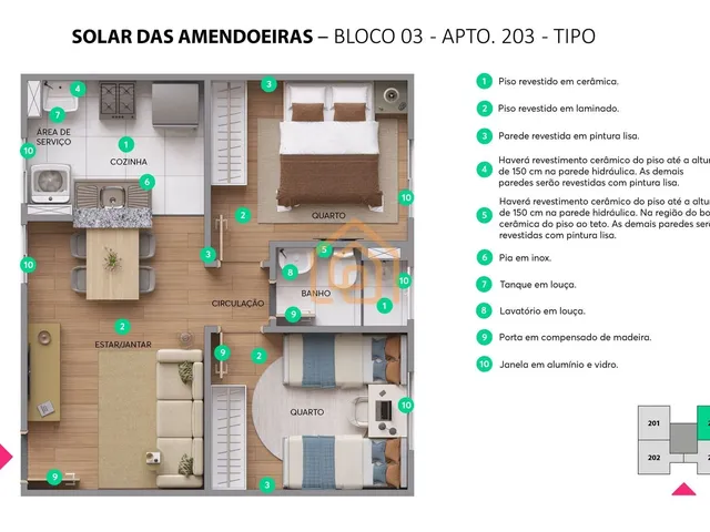 Imagem 2: Solar das Amendoeiras - Apartamento 2 QUARTOS EM Abrantes = Solar das Amendoeiras