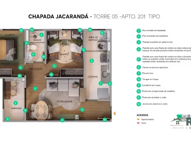 Imagem 10: Apartamento para venda, 2 quarto(s), Coophema, Cuiabá