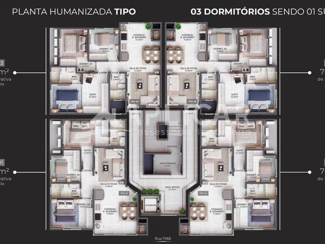 Imagem 2: Apartamentos novos com 3 dormitórios no Centro de ITAPEMA - SC