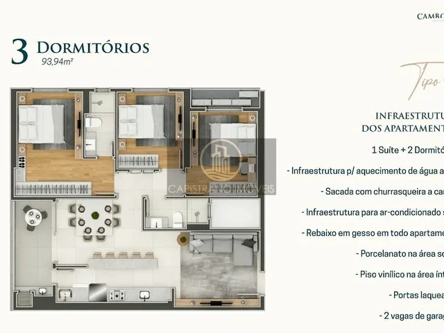 Imagem 13: Ótimo apartamento com 3 dormitórios sendo 1 suite! Área de lazer completa