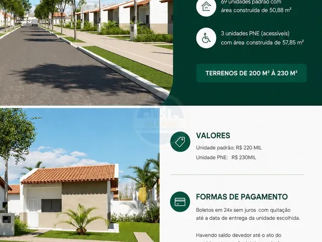 Imagem: A casa possui 2 Dormitórios, 1 Banheiro, 1 Vaga na