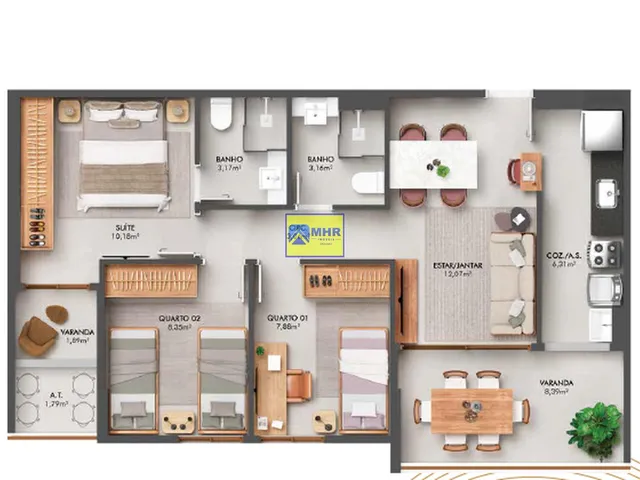 Imagem 3: Apartamento para Venda em Vitória / ES no bairro Jardim Camburi