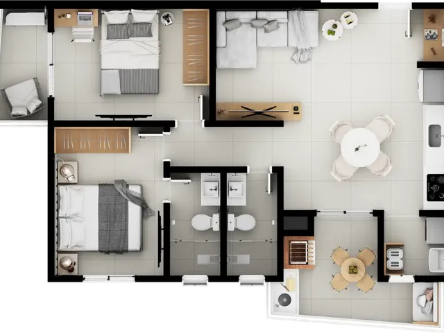 Imagem 14: Supreme Tower Apartamento com 2 dormitórios