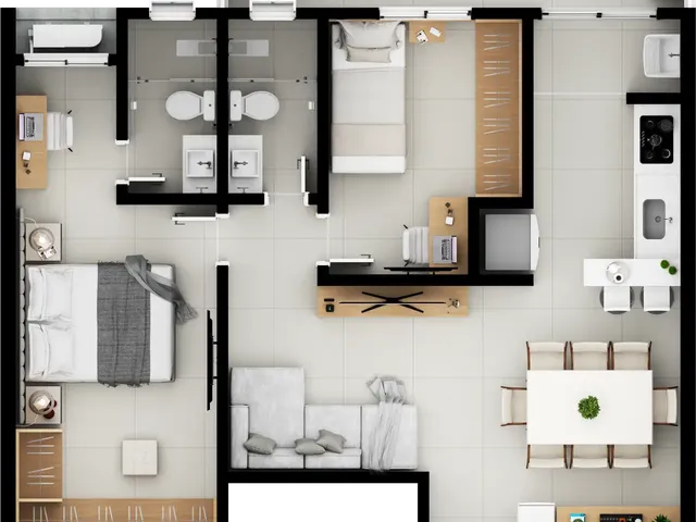 Imagem 3: Supreme Tower Apartamento com 2 dormitórios