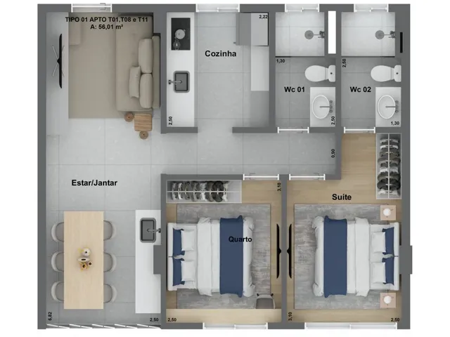 Imagem 6: Belvedere Apartamento com 3 dormitórios