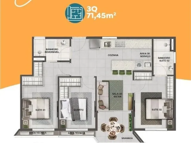 Imagem 3: APARTAMENTO RESIDENCIAL em Vila Velha - Espírito Santo, Praia da Costa